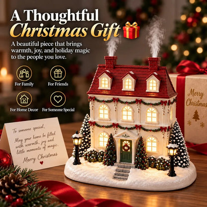 🎁Christmas House Aroma Diffuser with Glowing Windows