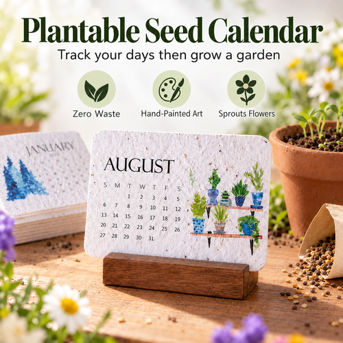 🎉Eco-Friendly Plantable “Timeless” Seed Calendar 2027