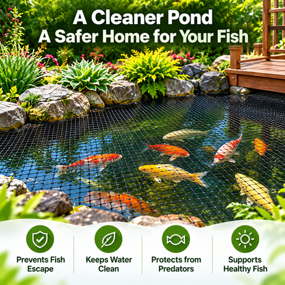 🔥Pond Netting for Koi with Stakes