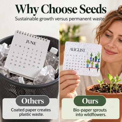 🎉Eco-Friendly Plantable “Timeless” Seed Calendar 2027