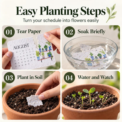 🎉Eco-Friendly Plantable “Timeless” Seed Calendar 2027