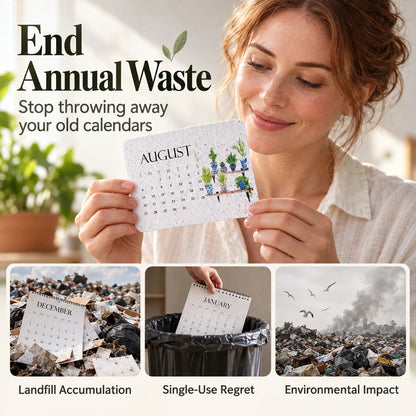 🎉Eco-Friendly Plantable “Timeless” Seed Calendar 2027