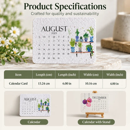 🎉Eco-Friendly Plantable “Timeless” Seed Calendar 2027
