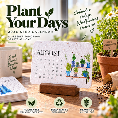🎉Eco-Friendly Plantable “Timeless” Seed Calendar 2027