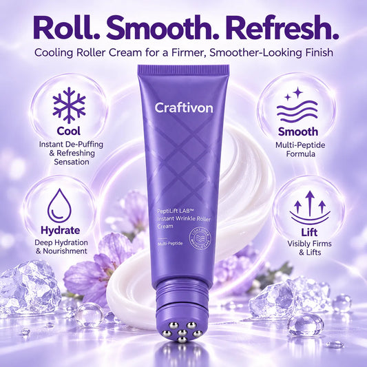🎁Multi-Peptide Wrinkle Roller Cream – Cooling Eye & Neck Care
