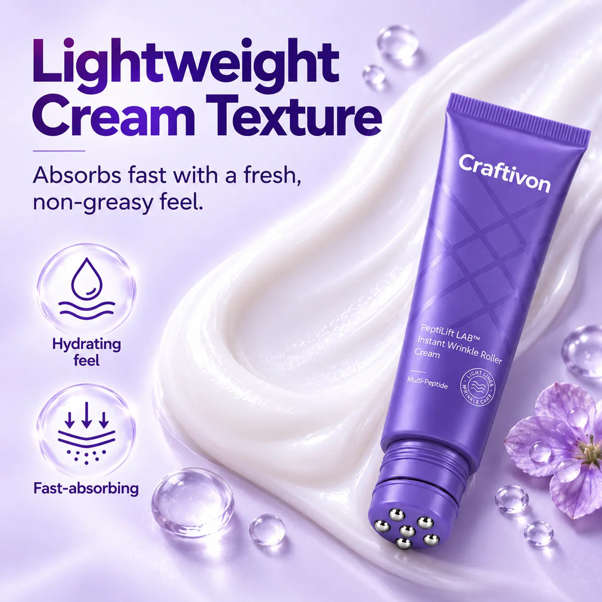 🎁Multi-Peptide Wrinkle Roller Cream – Cooling Eye & Neck Care