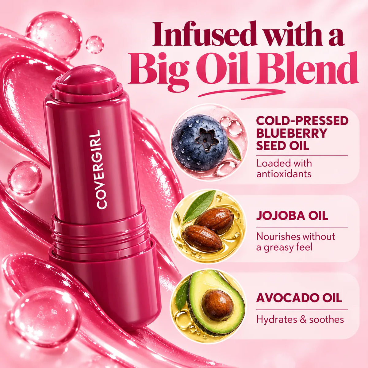 🎁Juicy Lip Oil Balm Stick – Hydrating Glossy Tint,