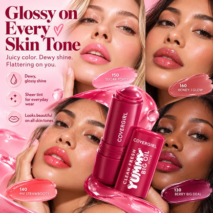 🎁Juicy Lip Oil Balm Stick – Hydrating Glossy Tint,