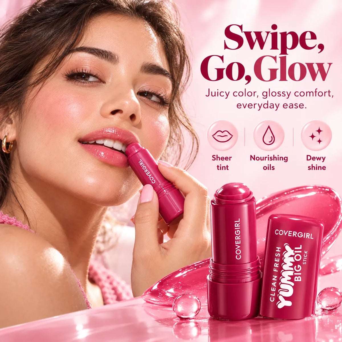🎁Juicy Lip Oil Balm Stick – Hydrating Glossy Tint,