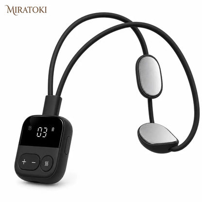 ❤️ Cordless Heated Neck Massager with 5 Modes & 16 Intensity Levels