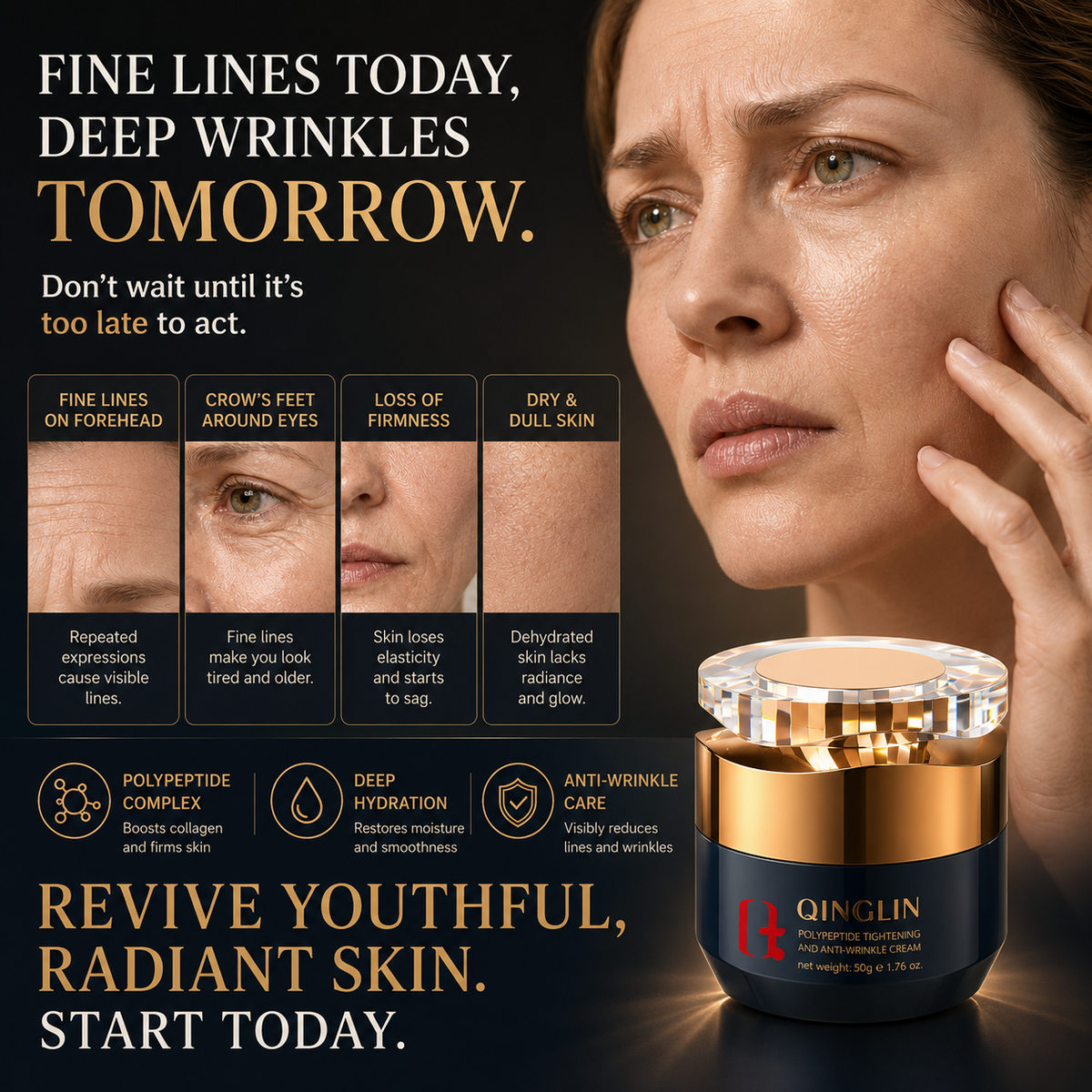 ❤️ Polypeptide Anti-Wrinkle Firming Face Cream 50g