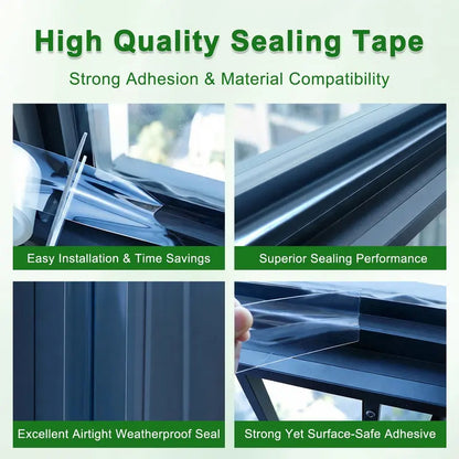 🎀Clear Self-Adhesive Weather Sealing Tape – Window & Door Gaps