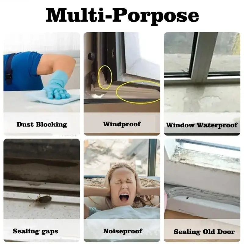 🎀Clear Self-Adhesive Weather Sealing Tape – Window & Door Gaps