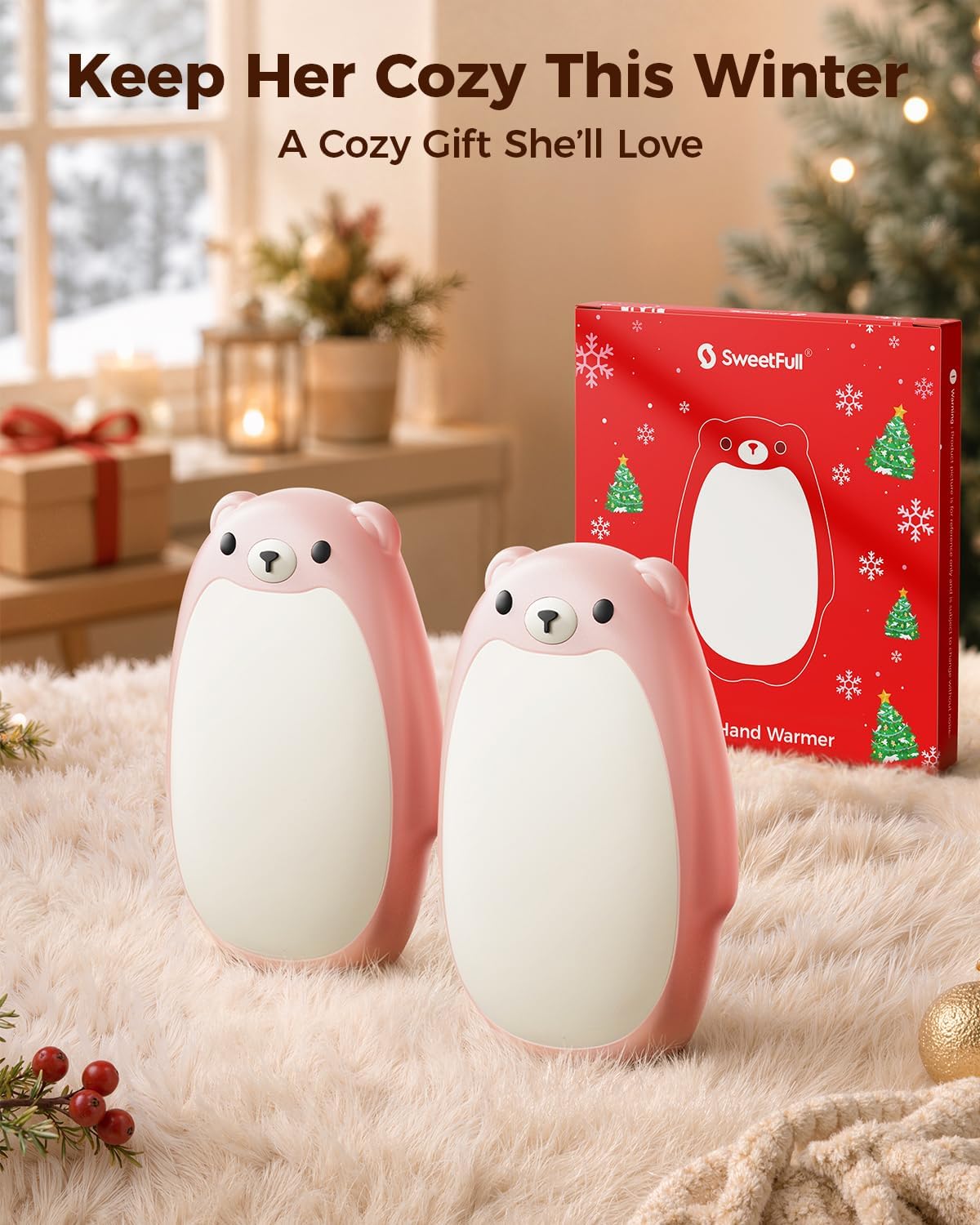 🎉Hand Warmers Rechargeable, 2-in-1 Magnetic Bear Electric