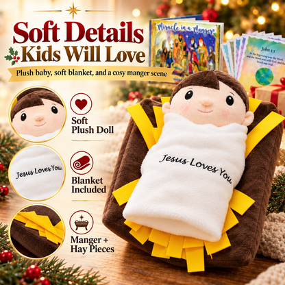 🎉Miracle In A Manger Gift Set Plush Toy Book and Activity Cards