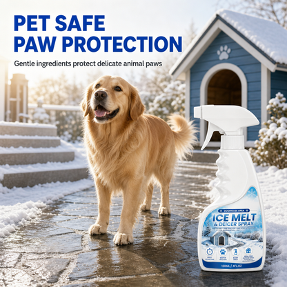 🎉🐾 Fast Pet-Safe Outdoor De-Icing & Snow Melting Spray